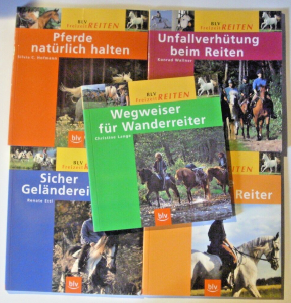 Bücherset: 5 Bücher Pferderatgeber - Grundschule für Reiter, Pferde natürlich ..